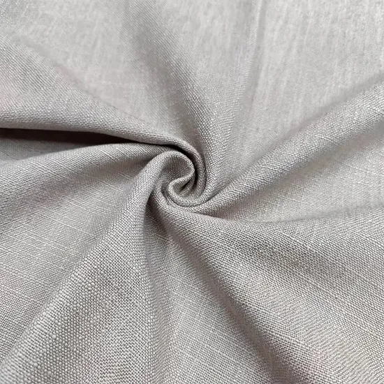 Cortinas de poliéster transparentes para ventanas, personalizables, opacas, con aspecto de lino sintético, para sala de estar.