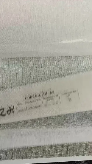 Tela de cortina transparente de hilo de aspecto lino de buena calidad y gran ancho