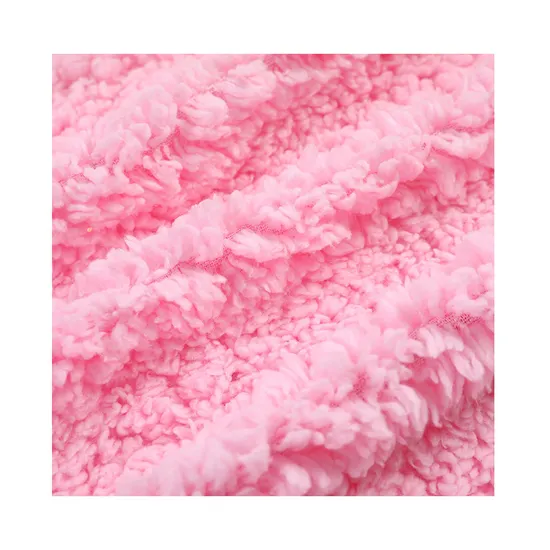 Tela Sherpa Minky de vellón cepillado por una cara para textiles del hogar