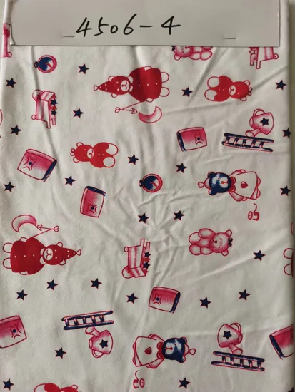 Tela de manta para bebé con impresión de alta calidad y diseño personalizado.