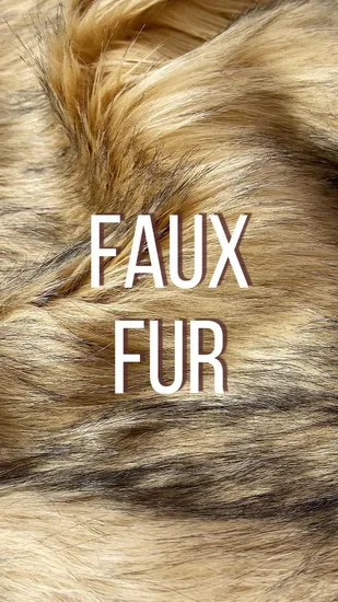 Tela para alfombras Kingcason de dos tonos, jacquard, de lujo, gris y marrón, con cuello de piel sintética de mapache