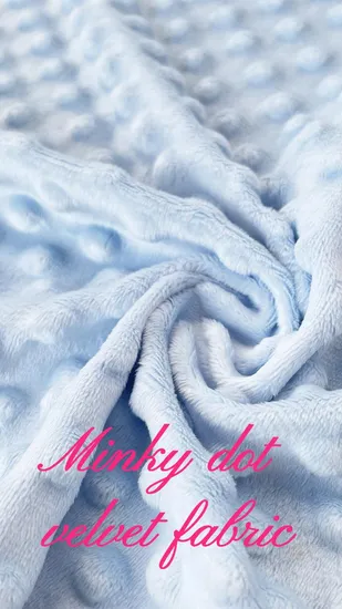 Manta de punto liso de poliéster Kingcason con cepillado de un lado, tela Minky