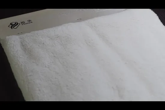 Tela de felpa Minky lisa de color personalizado 100 % poliéster, tela de felpa de pelo largo