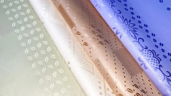 Tela Jacquard Premium Personalizada 100% Algodón Africano Shadda Brocado Mujer Bazin Riche