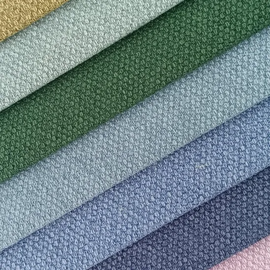 Gran oferta de textiles para el hogar, tela de poliéster con aspecto de lino, económica, para tapicería de sofás, muebles y cojines.