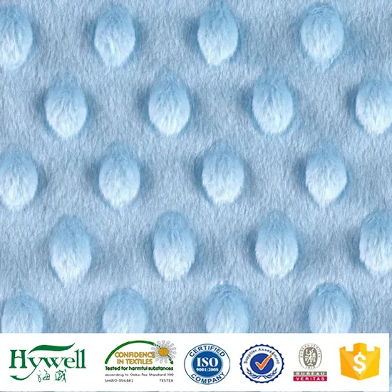 Precio de fábrica: Tela polar Minky para manta de bebé