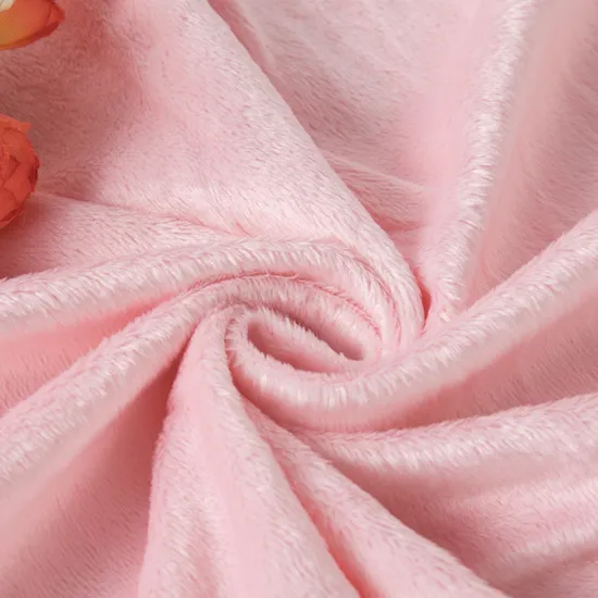 Tejido de felpa Minky Velboa de pelo corto, 100 % poliéster, estampado